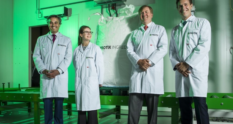 Visita Willem Alexander a la planta de insectos de Protix