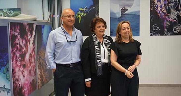 José Carlos García Gómez durante la inauguración /@misPeces