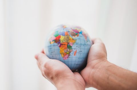 África, globo terráqueo