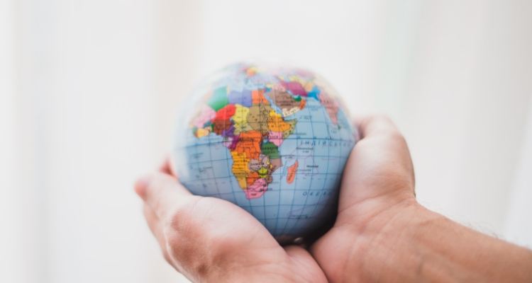 África, globo terráqueo África, globo terráqueo