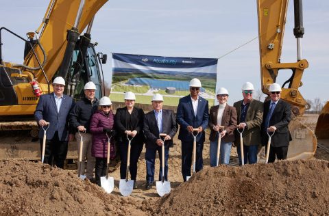 Esta semana durante la inauguración oficial de las obras | AquaBounty