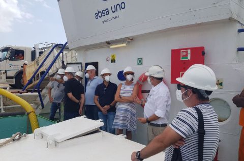 Aquicultura Balear (Culmarex). Visita directores generales de Pesca y Medio Ambiente. (agosto 2021)