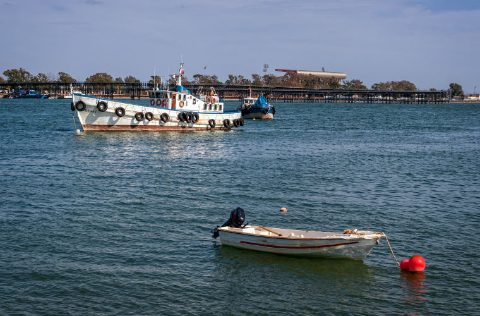 Barco de pesca en Huelva