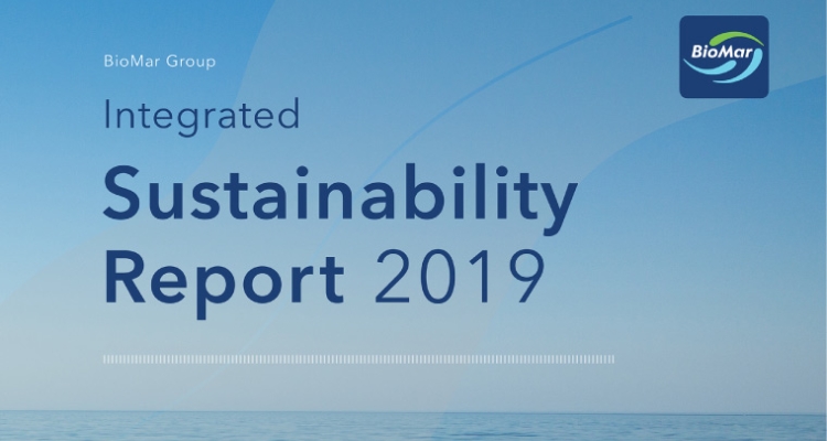 BioMar Sustainability report 2019 cover BioMar Sustainability report 2019 cover