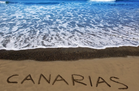 Playa en Canarias