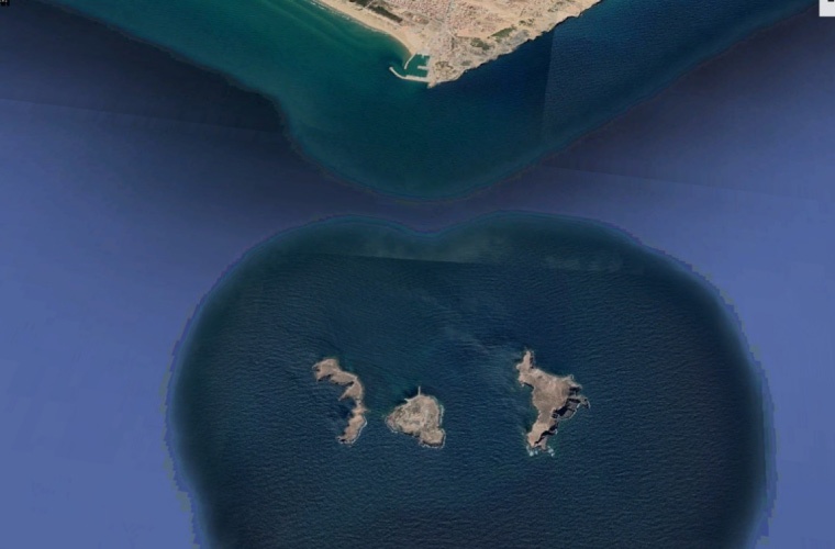 Chafarinas, África. Google Earth Chafarinas, África. Google Earth
