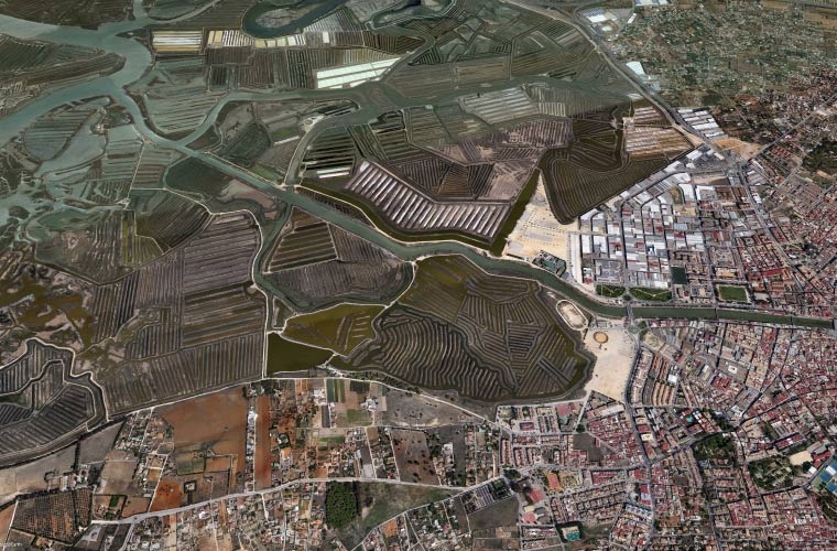 Chiclana de la Frontera, Google Earth