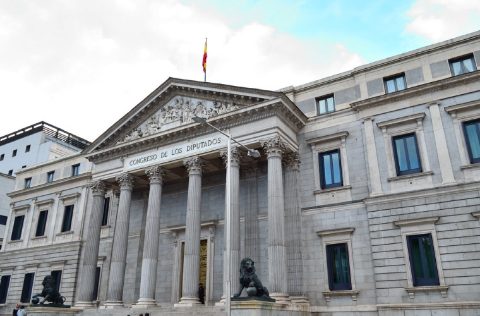 Congreso de los Diputados en España, fachada