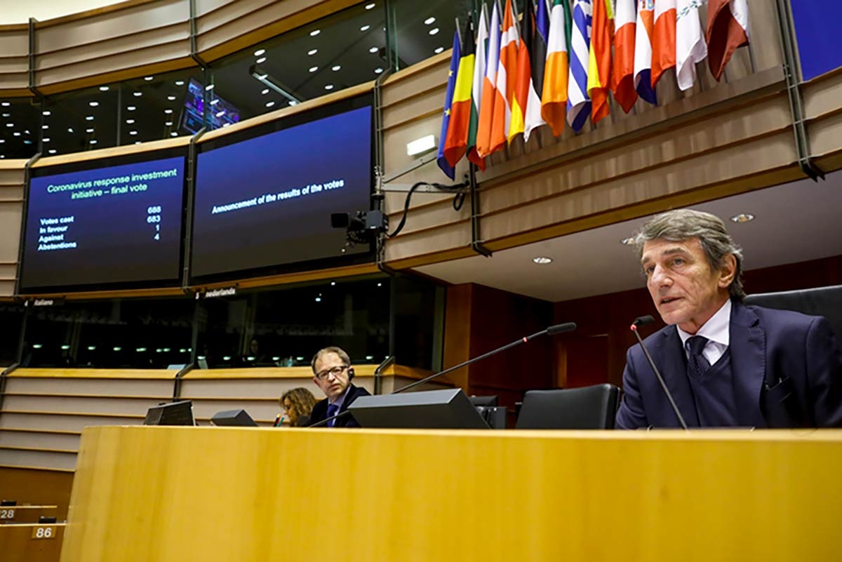 Parlamento Europeo, medidas financieras de apoyo