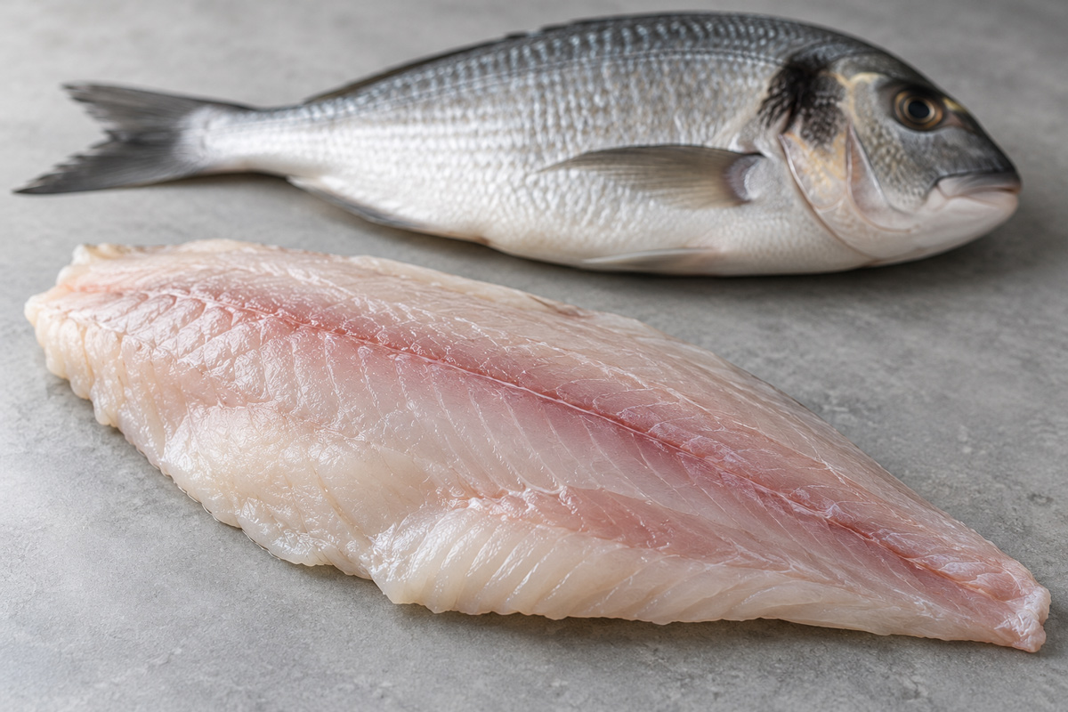 Dorada entera y filete