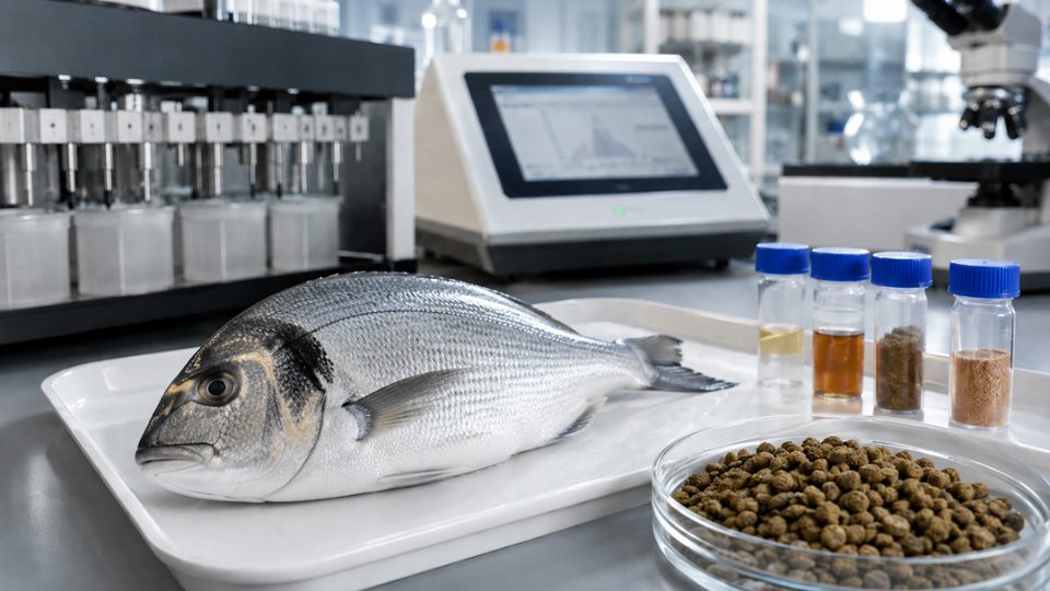 Dorada en laboratorio para análisis sensorial