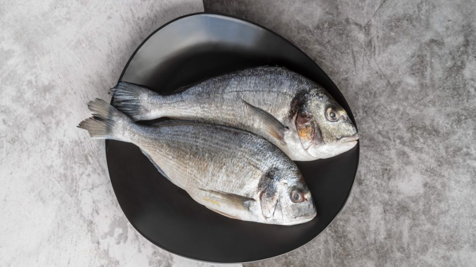 Dos doradas en un plato