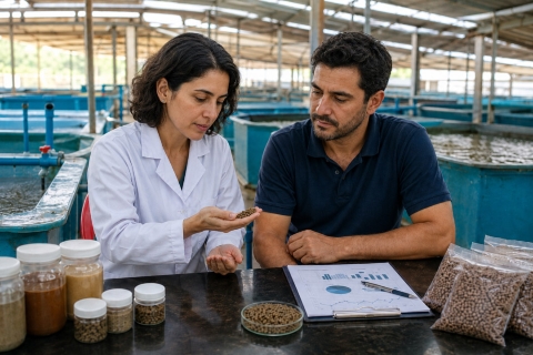 Investigadores analizan pienso con hidrolizado