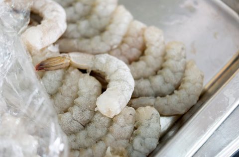 Langostino pelado congelado
