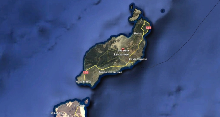 Lanzarote visto por Google Earth Lanzarote visto por Google Earth