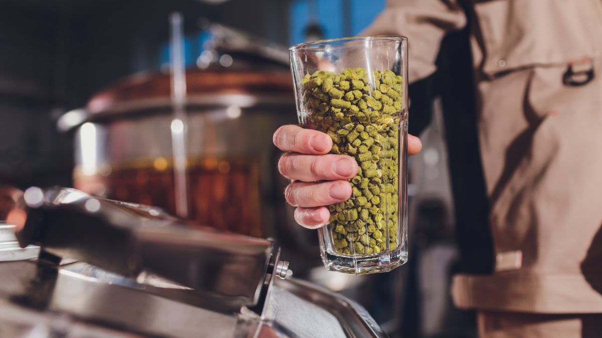 Levadura de cerveza en vaso