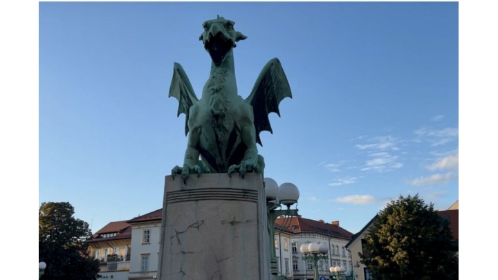 Scultura del drago di Lubiana