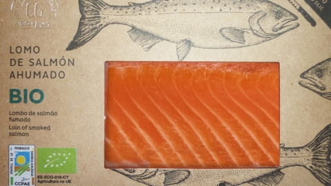 Lomo de salmón ahumado ecológico