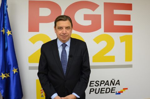 Luis Planas Puchades durante la presentación de los PGE2021