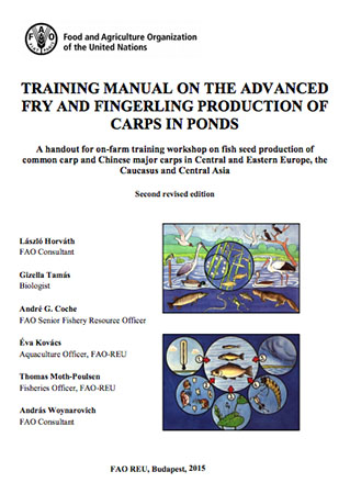 Manual de capacitaci&oacute;n de producci&oacute;n avanzada de alevines y juveniles de carpas en estanques