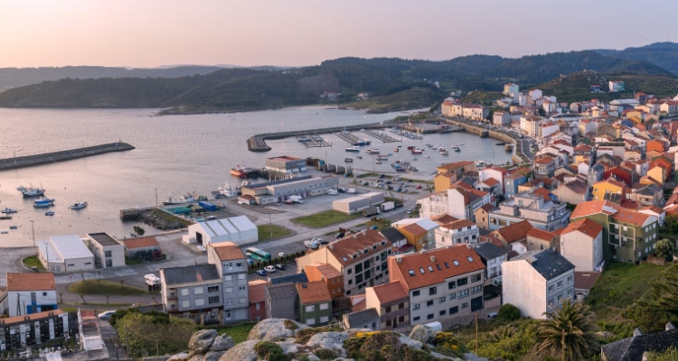 Panorámica de Muxía en Galicia