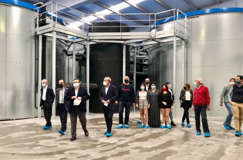 Norcantabric durante la visita del Consejero de Industria