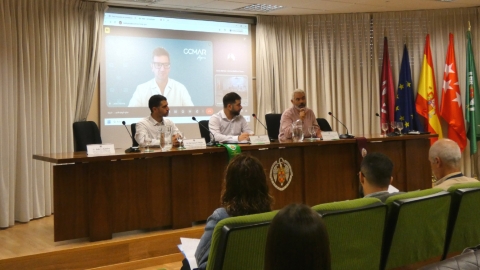 Durante jornada Bienestar Animal en Acuicultura - Universidad Complutense Madrid