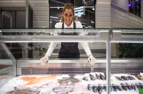 Pescadera en pescadería