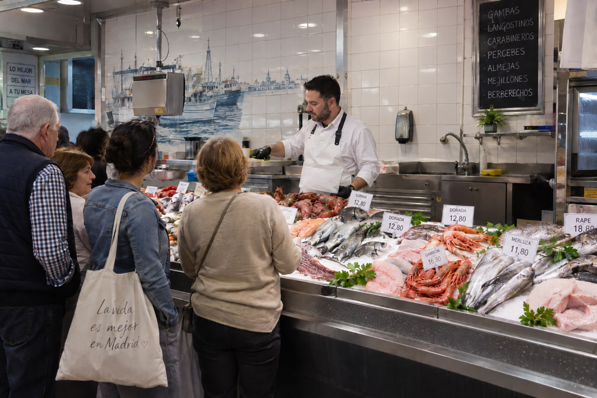 Pescadería tradicional española