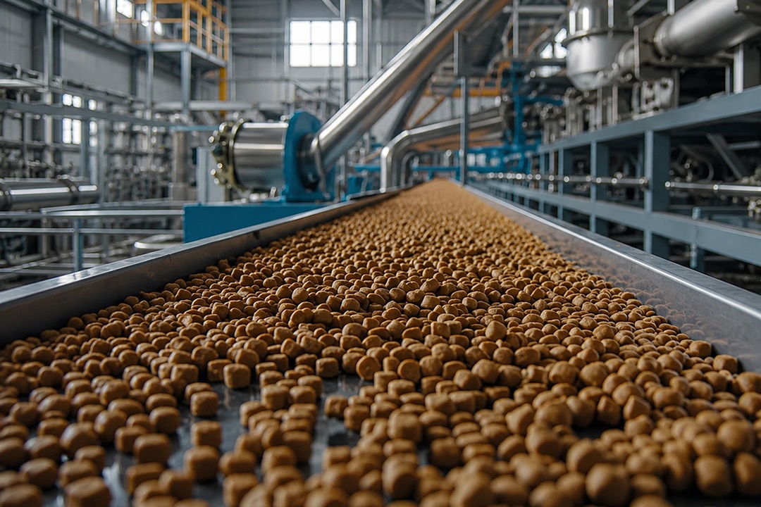 Pienso en línea de producción
