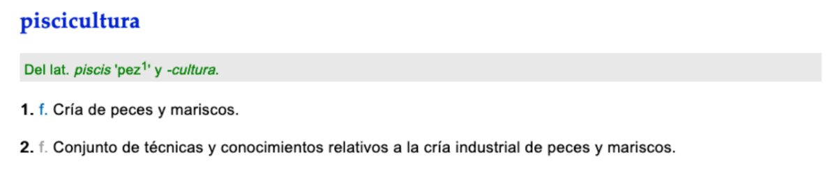 RAE, piscicultura 2021