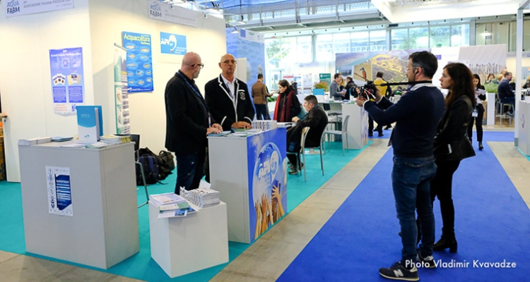 Feria Aquafarm2020, Pordenone. Italia