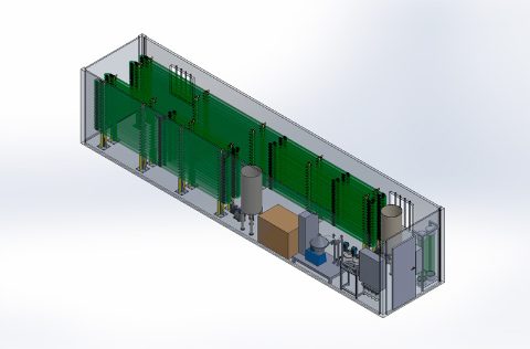 Prototipo módulo cultivo microalgas