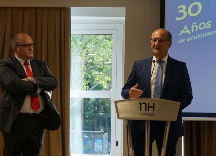 Carlos Rendón (APROMAR) y Andrés Hermida (SG Pesca - MAGRAMA)