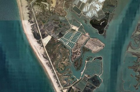 Salinas y esteros de San Fernando, vista satélite