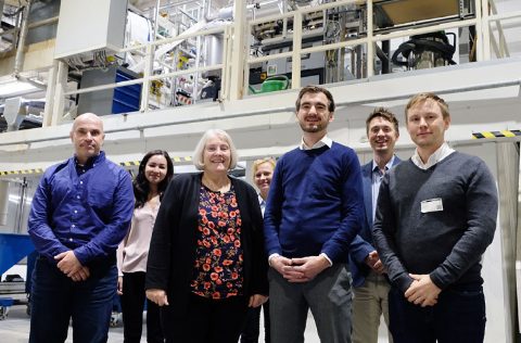 Equipo de Skretting y eniferBio en Stavanger, Noruega