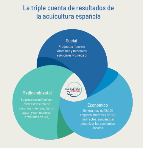 La triple cuenta de la sostenibilidad de la acuicultura en España