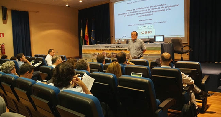 Manuel Yúfera durante las jornadas /@misPeces