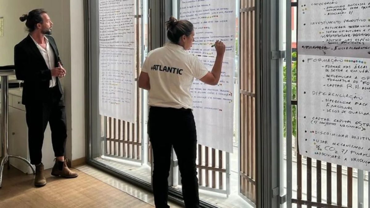 Durante el World Café de la Acuicultura Portuguesa