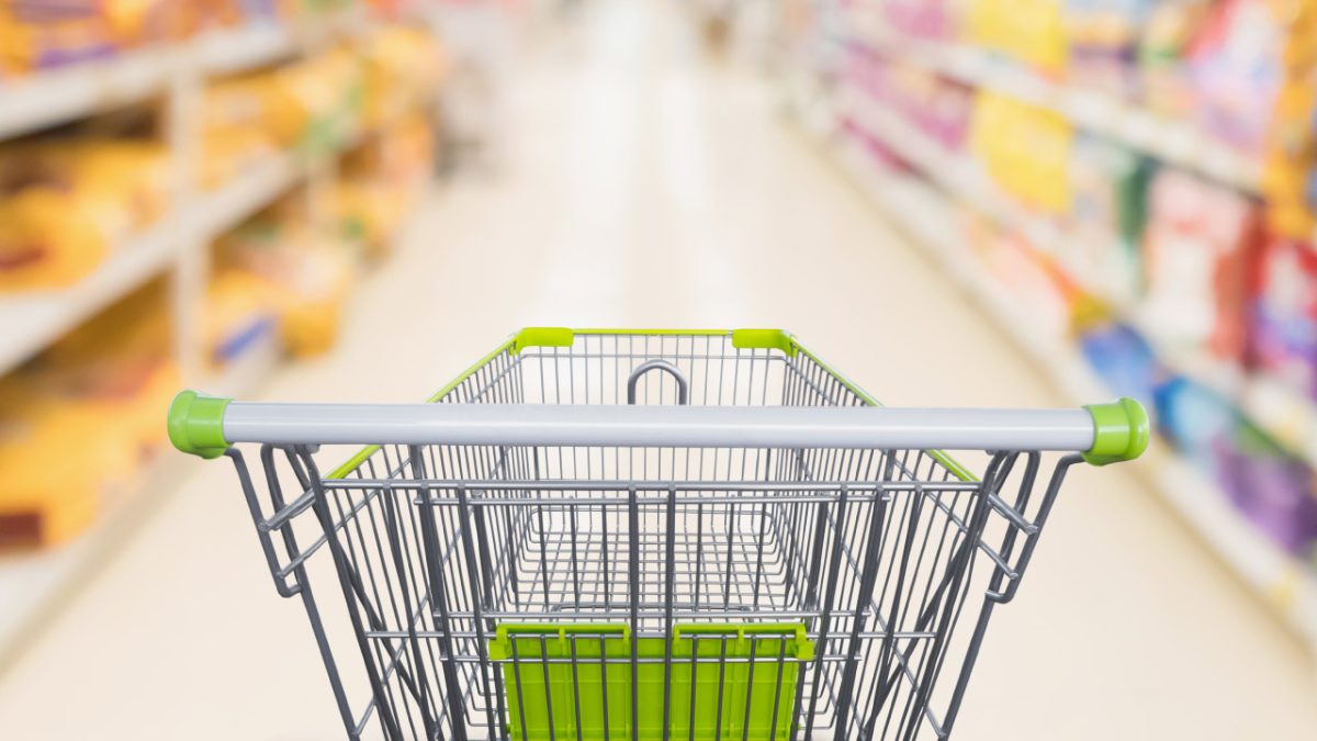 Carrito compra supermercado