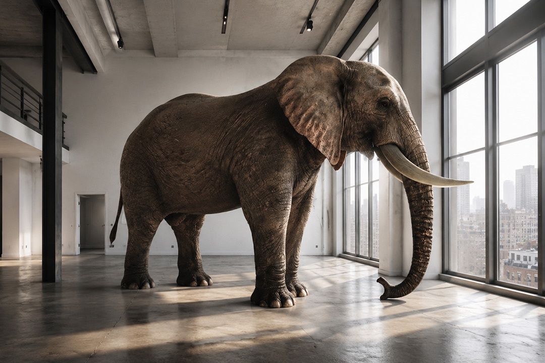 Elefante en habitación