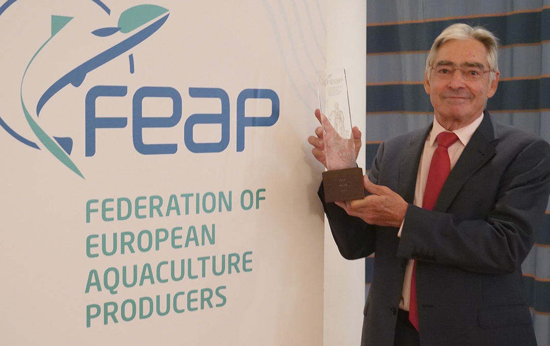 Gustavo Larrazábal, durante la entrega de FEAP | David Basset