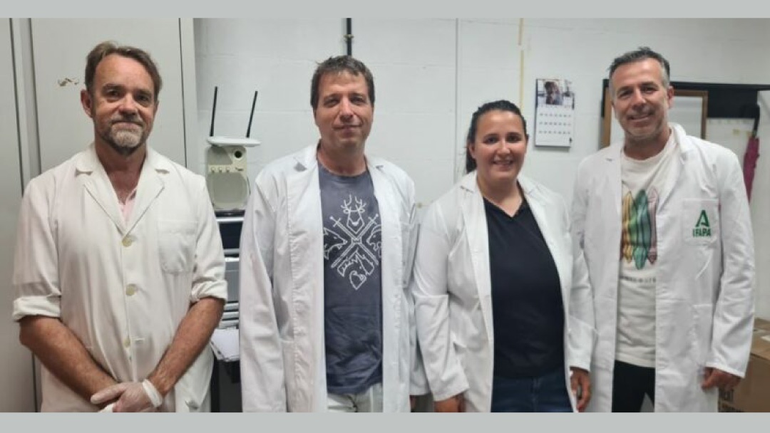 Marcelino Herrera y compañeros de IFAPA y Universidad de Huelva Marcelino Herrera y compañeros de IFAPA y Universidad de Huelva