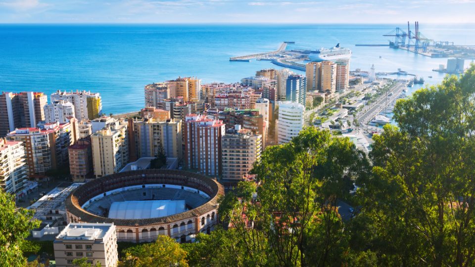Málaga vista aérea