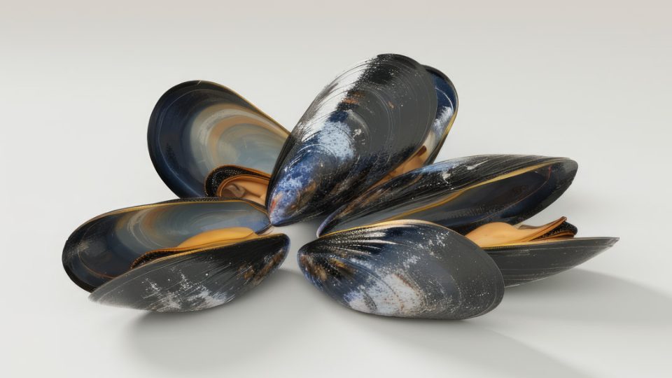 mejillones en racimo