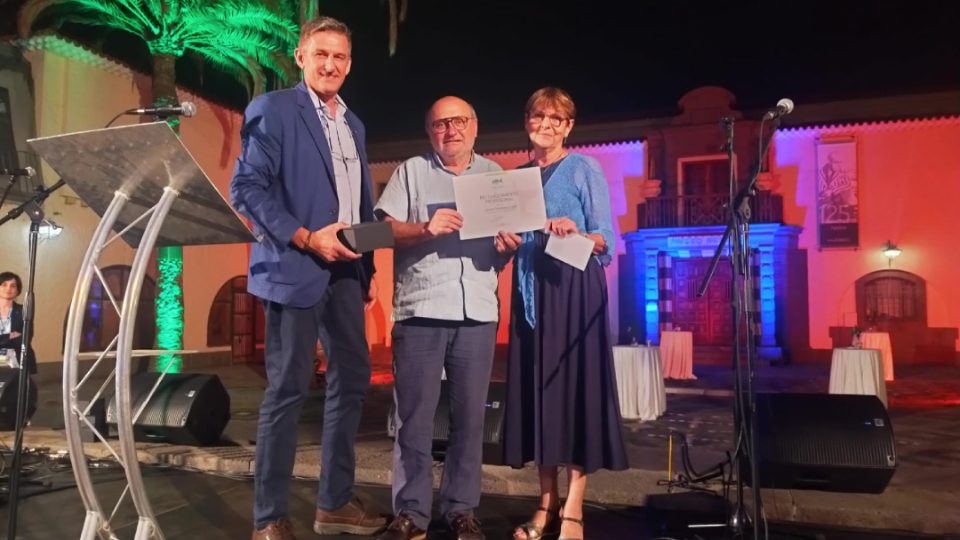 Jacobo Fernández durante homenaje SEA