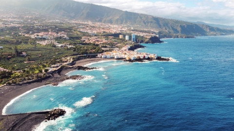 Tenerife costa, vista drone