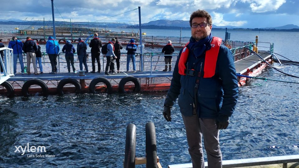 Roberto Fernandez, especialista en acuicultura de Xylem Iberia